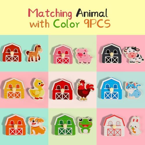 Toddler Wooden Puzzles Ages 1-3, Montessori Toys for 12+ Months Boys Girls - Image 7