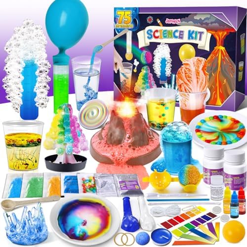 75 Experiments Science Kit for Kids, Chemistry Set, S.T.E.M Toys by JOPSHEEN