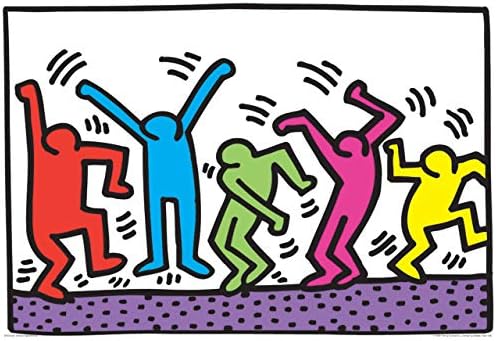 EuroGraphics Dancing by Keith Haring 100-Piece Puzzle by EuroGraphics