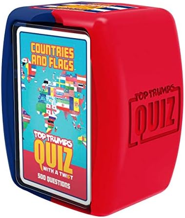 Top Trumps Countries and Flags: Quiz Games - Trivia Quiz - Kids Games for Learning - Great Travel Games and Road Trip Games - Trivia Outdoor Games - Family Games for Kids and Adults 2+ Players by TopTrumps