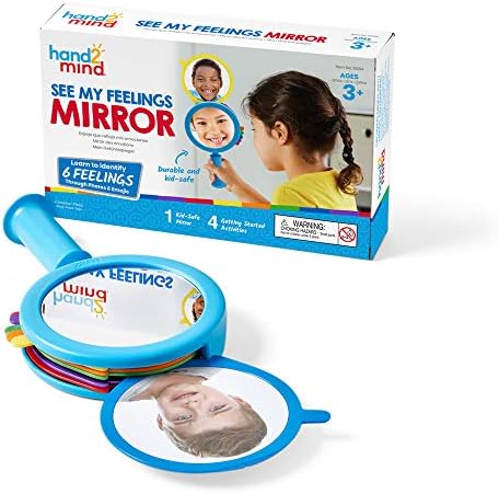 hand2mind Feelings Family Hand Puppets and See My Feelings Mirror | Social Emotional Learning Activities - Image 5