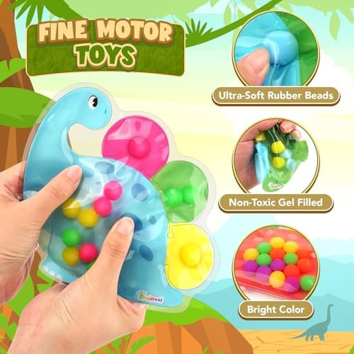 Dinosaur Color Sorting Sensory Toy, Roadtrip Travel Essenstial for Toddler - Image 4