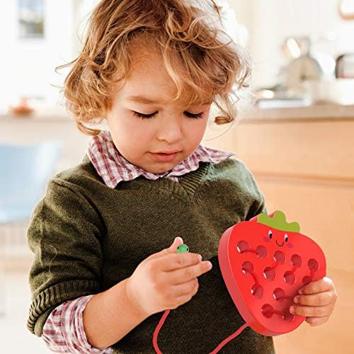 Wooden Lacing Threading Toys Fine Motor Skill Toys for 3 Year Old - Image 6