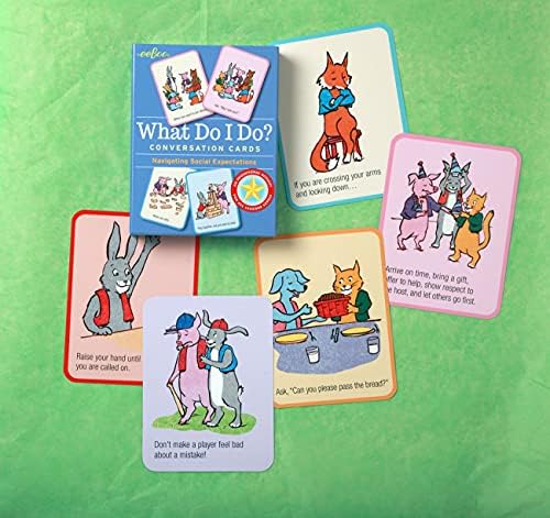 eeBoo: What Do I Do - 48 Conversation Flashcards, Develops Empathy Through Friendly Illustrations of Social Situations, Develop Social and Emotional Intelligence, for Ages 3 and up - Image 5