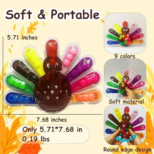 Color Sorting Toys, Squeeze Sensory Fidget Toys for Toddlers, Fine Motor Skills Sensory Toy, Montessori Learning Toys for Preschool Learning, Sensory Activity Toy for Kids 3+ & Adults - Image 5