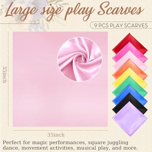 Geyoga Fabric Juggling Scarves 35 x 35 Inch - Image 2