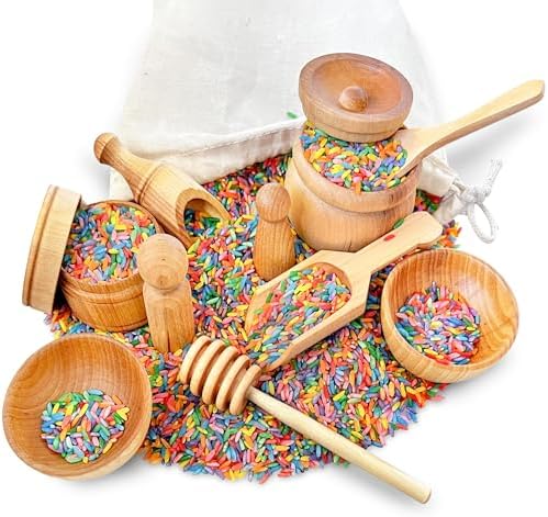 Child-Sized Wooden Tool Set for Sensory Bin, 10-Pieces by Unknown