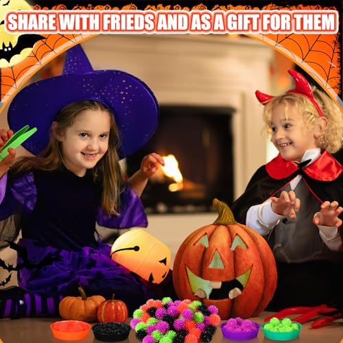 Leitee 71 Pcs Sensory Bin Filler,Black,Halloween - Image 6