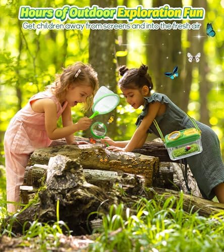 Bug Catcher for Kids, 17 PCS Bug Catching Kit with Bug Collector Toy Bugs - Image 2