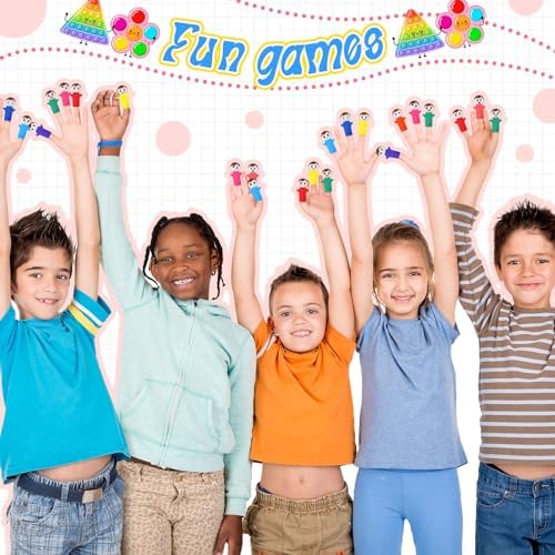 40 Pcs Feeling Finger Puppets Hand Puppets Counselor Gifts Social Emotional Learning Activities with 10 Expression Felt Finger Puppets for Autistic People - Image 5