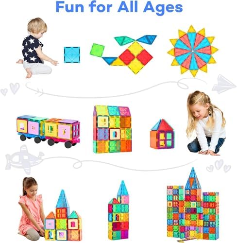 Anbalulu Magnetic Building Tiles,Magnetic Toys for Boys and Girls - Image 3