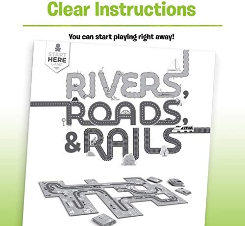 Ravensburger Rivers, Roads and Rails - Innovative Matching Game for Kids | Encourages Strategic Thinking | Award-Winning Design - Image 4