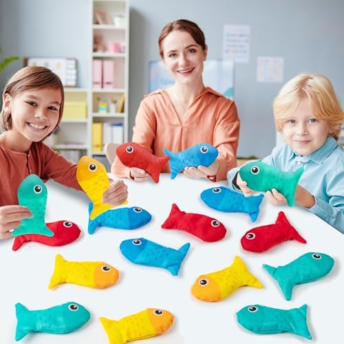 EYxsaxenk Fish Bean Bags for Tossing Game Kids Indoor Outdoor Toss Game Toy - Image 5