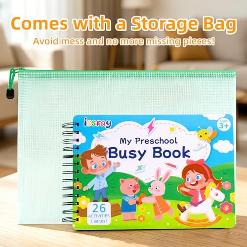 Busy Book for Toddlers 3-5, Montessori Preschool Learning Activities - Image 4