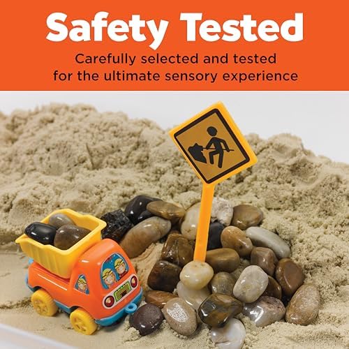 Creativity for Kids Sensory Bin: Construction Zone Playset - Preschool Learning Activities, Excavator Toys for Boys Ages 3-5+, Outdoor Toys and Gifts for Kids - Image 6