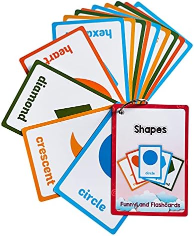 Lilias Shapes Flash Cards, Toddler Learning Toys, Preschool Learning Toys, Homeschool Supplies, Learning Supplies for Kindergarten, 4.3 X 3.14 Inch, 13 Cards in Set by Unknown
