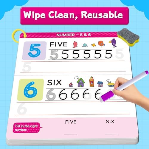 Reusable Handwriting Tracing Books, Preschool Learning Toys for Kids 3-6 - Image 4