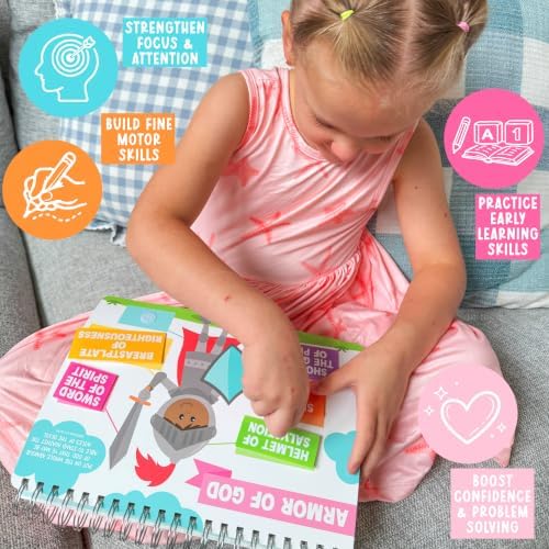 My First Bible Busy Book Toddlers 3-5 Noahs Ark Toys for Kids Pray & Play - Image 6