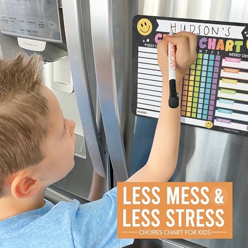 Magnetic Chore Chart for Kids Dry Erase Reward Chart for Home and Classroom - Image 5