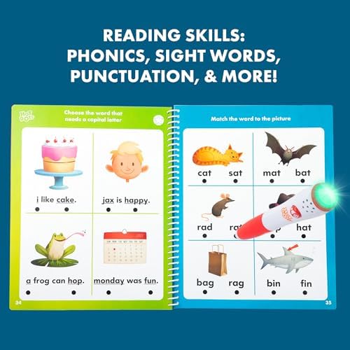 Educational Insights Hot Dots Let's Learn Kindergarten Reading Set - Kindergarten Workbooks with Interactive Pen, Homeschool Learning Activities, Learn to Read Activity Books for Kids Ages 5+ - Image 5