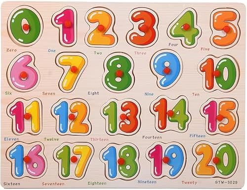 3-Pack | Alphabet, Numbers & Shapes Wooden Puzzles for Toddlers 3-5 Years Old – ABC, 1-20 & Shape Learning Toy with Puzzle Board & Blocks, Preschool Educational Toy for Boys & Girls - Image 3
