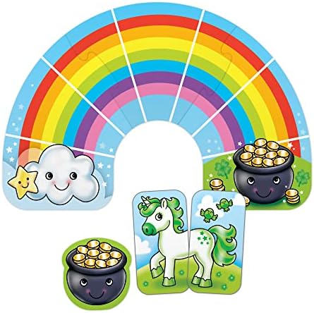 Orchard Toys Moose Games Rainbow Unicorns Game. Race Your Unicorns Over The Rainbow to a Pot of Gold in This Magical, Fun Color-Matching Game! Ages 3+ for 2-4 Players - Image 5