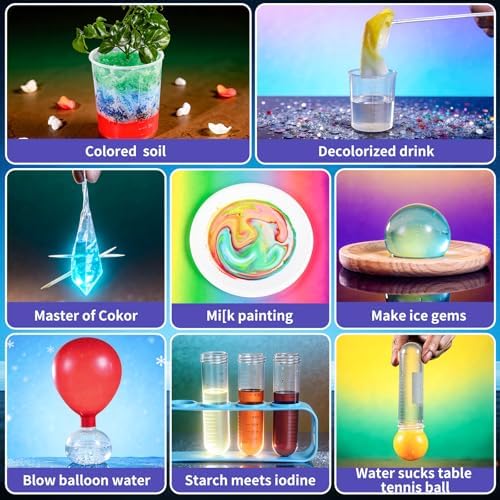 Science Kit with 220+ Science Lab Experiments, DIY STEM Educational Learning Scientific Tools for 3 4 5 6 7 8 9 10 11 Years Old Boys Girls Kids Toys - Image 4