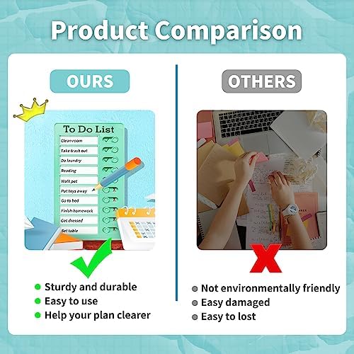4 Pieces Chore Chart for Kids Multiple Kids - Sliding Routine Chart: Reusable to Do List, RV Checklist, Planning Board, Visual Schedule, and Reminder (Multicolored) - Image 4