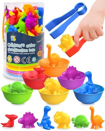 Counting Dinosaurs Montessori Toys for 3 4 5 Years Old, Learning Toys Gifts by Unknown