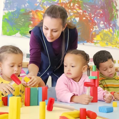 2pcs Toy Hammer Simulation Wooden Hammers Plastic Toddler Hammer SmallPortable Kids Maintenance Tools Toys Pretend Fake Mallet Hammers for Boys Girls - Image 2