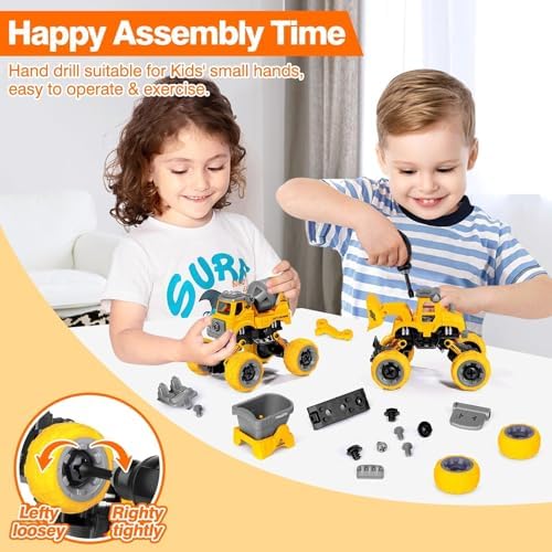 LUDILO Take Apart Construction Toys for 4 Year Old Boys Gifts Toys Age 4-6 - Image 3