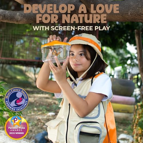 Kids Explorer Kit with Safari Vest & Hat for 3-7 Year Old Boys & Girls - Image 2