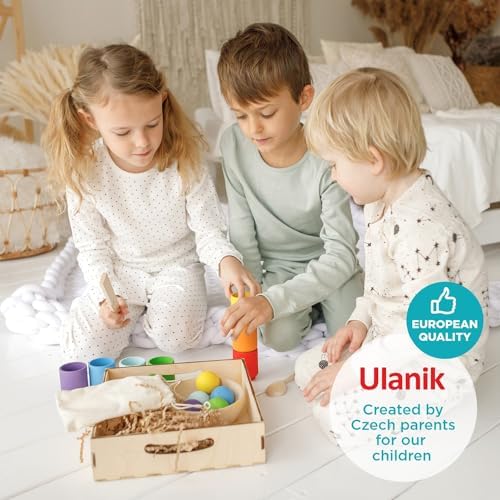 Ulanik Balls in Cups Full Set Montessori Toys for 1 Year Old - Image 4