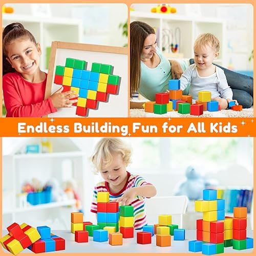 KAEILORU Magnetic Blocks Toys for Toddler Girls Boys Age 3-5 5-7 4-8 Magnetic Building Cubs Stem Sensory Toys, Preschool Learning Activities Birthday Gift for 3 4 5 6 7 Year Old - Image 4
