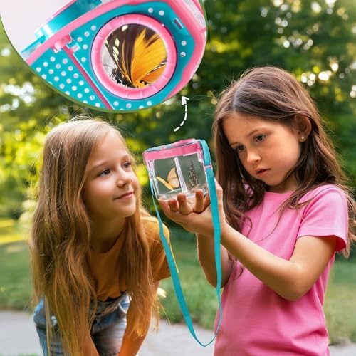 ROBOTIME 2-Person Bug Catcher Kit for Kids - Complete Pink Outdoor Explorer Set with Double Tools for Siblings & Friends (Ages 3+) - Image 3