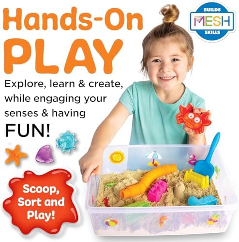 Creativity for Kids Sensory Bin: Beach - Toddler and Preschool Toys, Sensory Box with Toys for Toddlers, Kids Gifts for Toddler Boys and Girls (Ages 3+) - Image 3