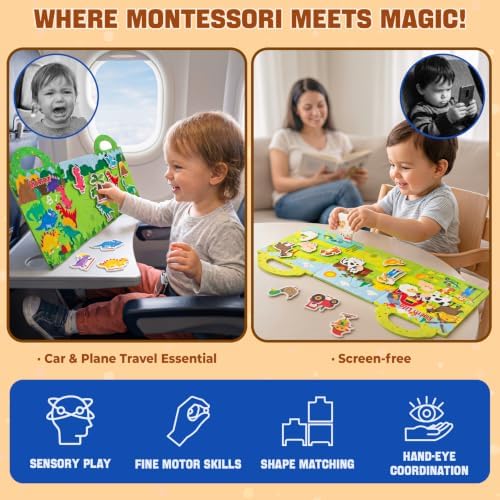 Activity Books for Toddlers 1-3|Felt Montessori Busy Book for Toddlers - Image 4