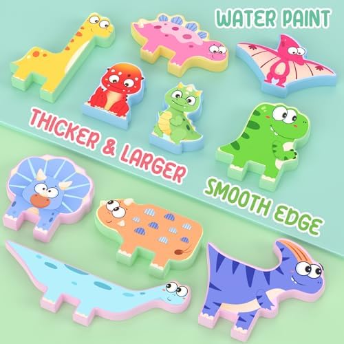 Zeoddler Montessori Toys for Toddlers, 10 Pack Wooden Dinosaur Stacking Blocks, Sorting & Stacking Preschool Learning Activities, Gift for Boys, Girls - Image 5