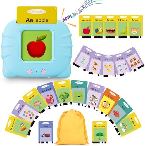 Talking Flash Cards for Toddlers 1 2 3 4 5 Year Olds, 224 Sight Words Montessori Language Learning Toys, Pocket Speech Therapy & Autism Sensory Toy, Educational Toddler Toys Gifts by Winbaby