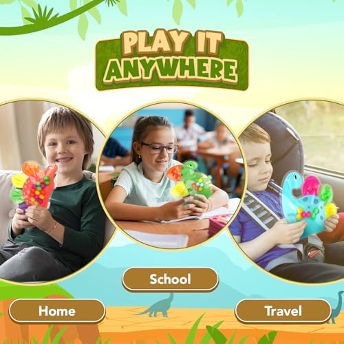 Dinosaur Color Sorting Sensory Toy, Roadtrip Travel Essenstial for Toddler - Image 5