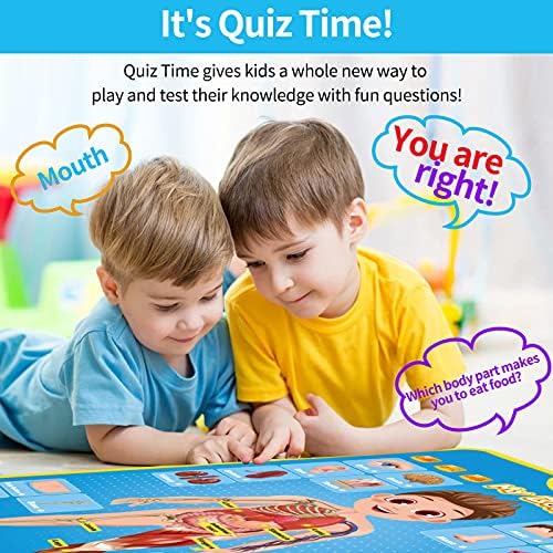 My Body Interactive Educational Poster for Toddlers and Kids to Learn Body Parts, Organs, Muscles and Bones, 16'' x 22'' - Image 5