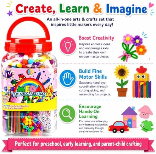 FUNZBO Arts and Crafts Supplies for Kids -Back to School Supplies Kit - Image 5