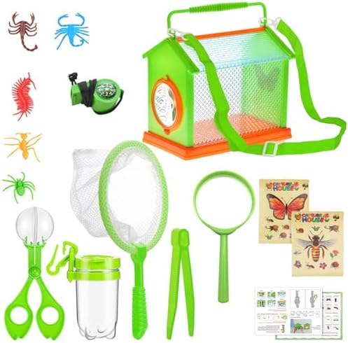 Nature Explorers Set for Ages 4-12, Includes Observation Box, Butterfly Net Catcher, Outdoor Discovery Observation Set - Image 4