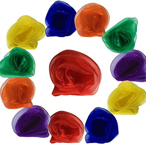 AIVIAI Dance Scarves Music Scarves for Children Movement and Juggling 12pcs - Image 2