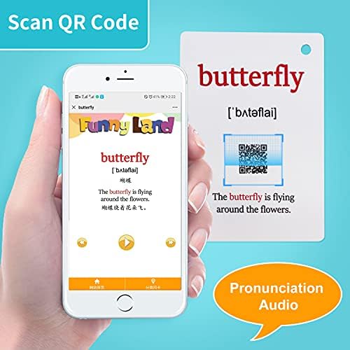 Lilias Wild Animals & Insects Flash Cards, Toddler Learning Toys, Preschool Learning Toys, Homeschool Supplies, Learning Supplies for Kindergarten, 4.3 X 3.14 Inch, 48 Cards in Set - Image 3