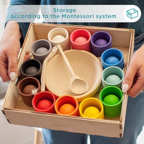Ulanik Balls in Cups Full Set Montessori Toys for 1 Year Old - Image 5