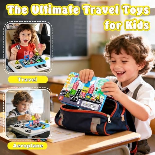 Mini Magnetic Tiles Road Set, STEM Building Toys for Kids Ages 3-8 - Image 5