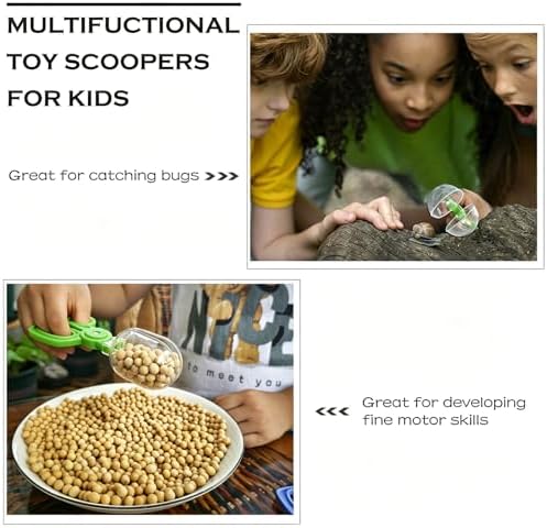 Green Bug Catcher Kit for Kids – 2 Scoopers & 2 Insect Habitat Jars, Outdoor Exploration Set for Catching and Observing Bugs, Fine Motor Skills Toy - Image 5