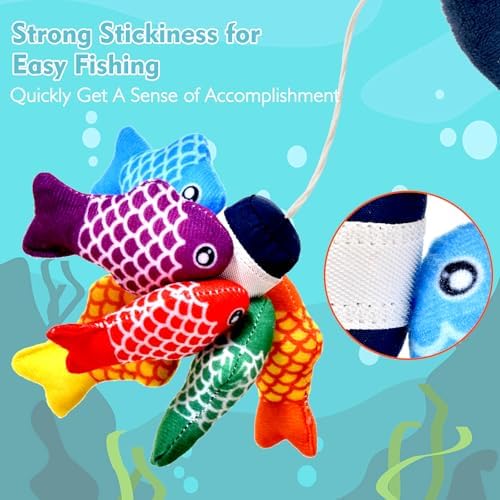 Montessori Toys for 1 Year Old Boy Girl Gifts, Cloth Fishing Game Toddler Toy 1-3, Sorting Learning Baby Toys 6-12-18 Months, Toddler Toys for Baby Easter Gifts - Image 3