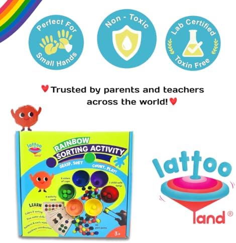 Rainbow Color Sorting Toys for Kids | Educational Sensory Counting, Sequencing & Matching Toy | Preschool Learning Activity | Early Color Recognition Set | Educational Gift for Toddlers Ages 3,4,5,6+ - Image 5